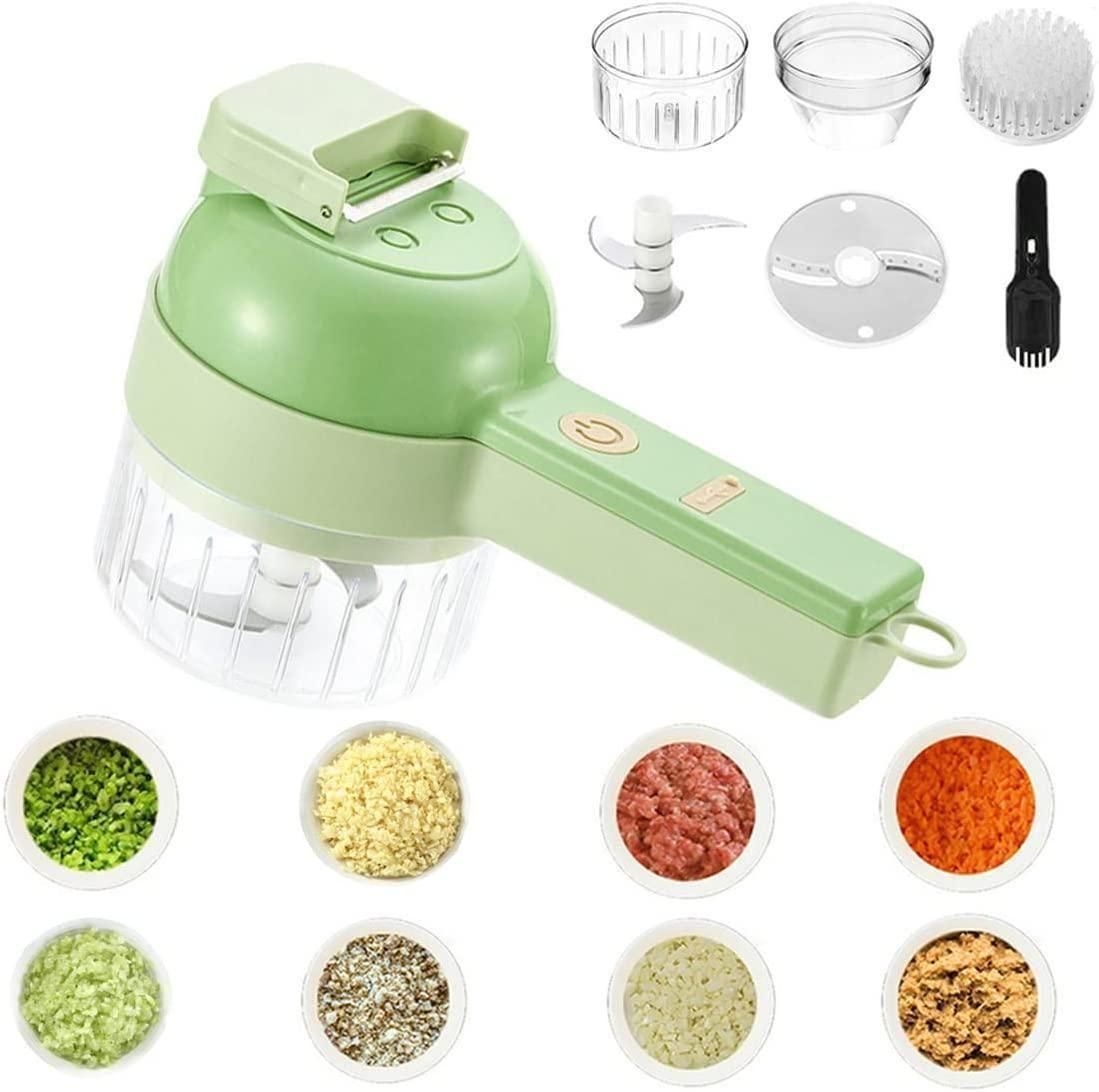 4 in 1 Portable Electric Vegetable Cutter Set - Housenvi