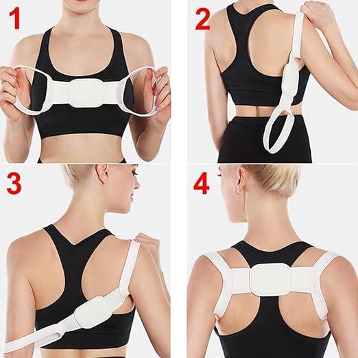 Shoulder & Back Straightener Elastic Spine Support Posture Corrector Belt - Vistora
