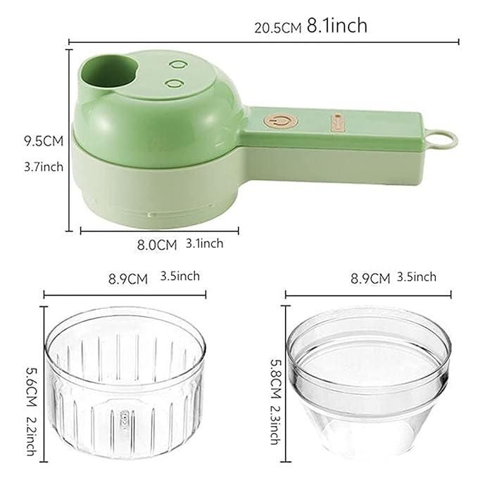 4 in 1 Portable Electric Vegetable Cutter Set - Housenvi