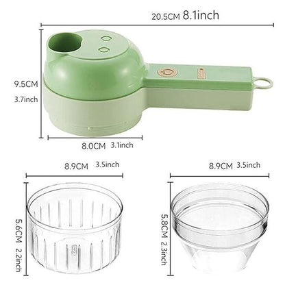 4 in 1 Portable Electric Vegetable Cutter Set - Housenvi