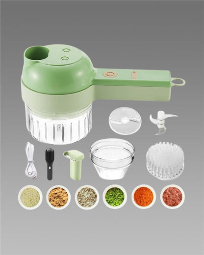 4 in 1 Portable Electric Vegetable Cutter Set - Housenvi