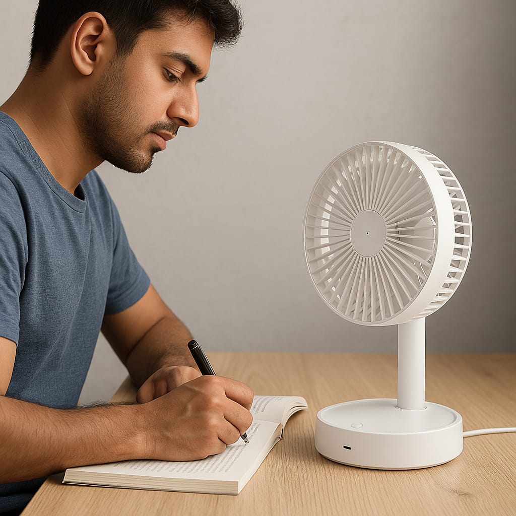 Rechargable adjustable portable fan - Housenvi