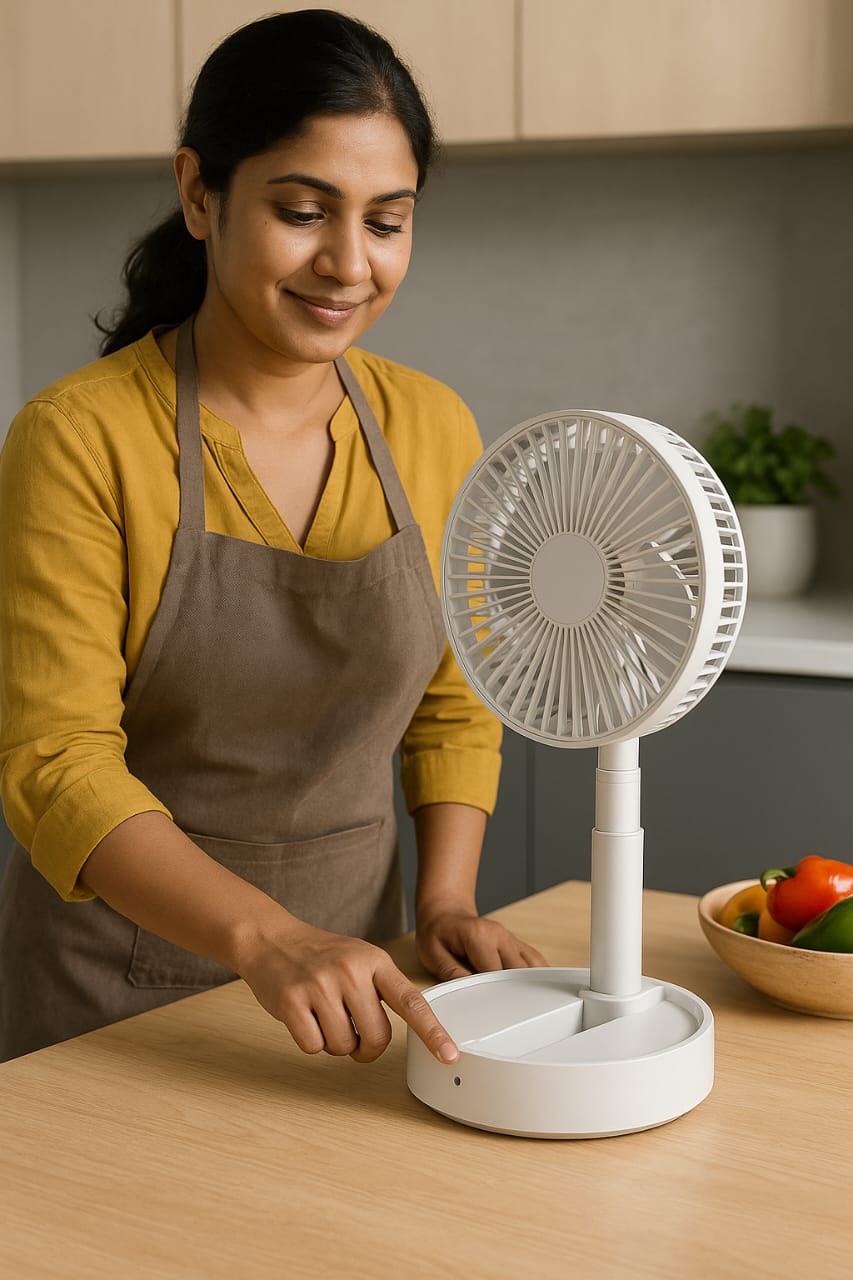 Rechargable adjustable portable fan - Housenvi