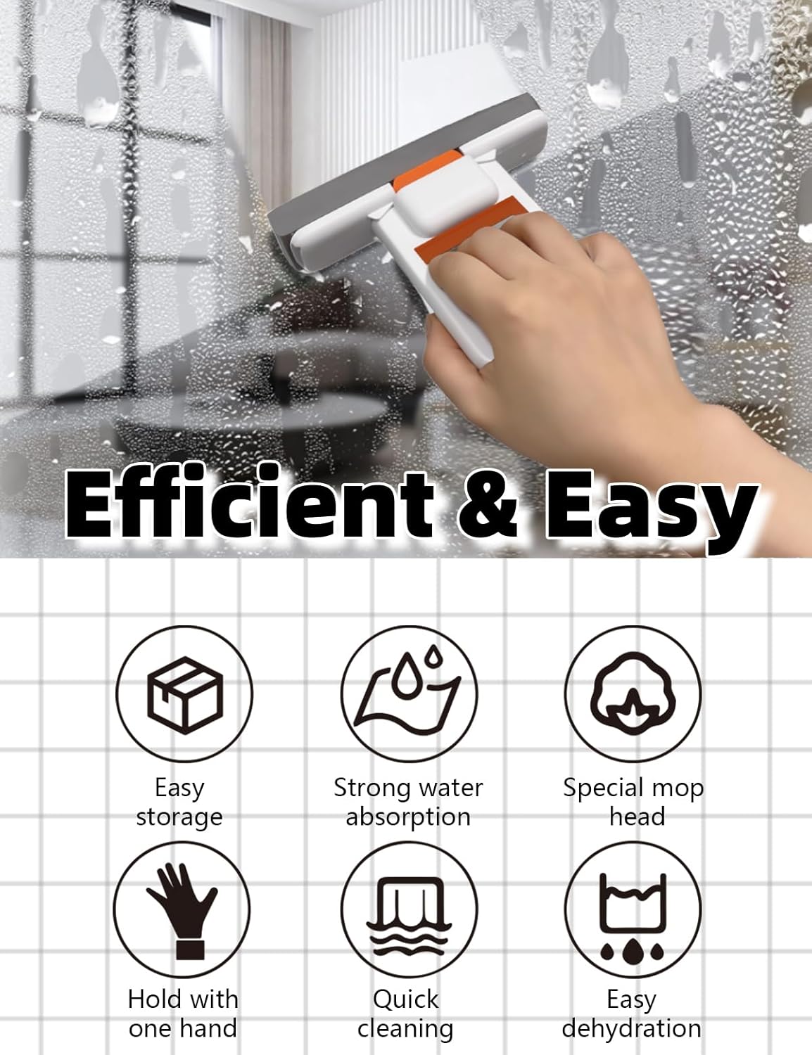 Housenvi™ Smart Squeeze Cleaner – Hands - Free Kitchen & Bathroom Cleaning Tool - Housenvi