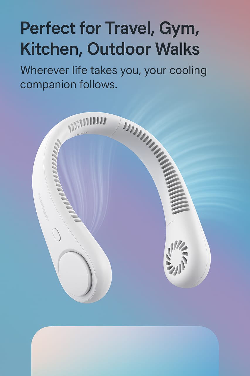 Portable Bladeless Rechargeable Neck Fan - Housenvi