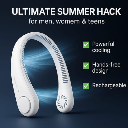 Portable Bladeless Rechargeable Neck Fan - Housenvi