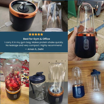🥤 Portable Smoothie Maker (6 - Blade | USB Rechargeable) - Housenvi