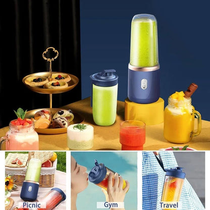 🥤 Portable Smoothie Maker (6 - Blade | USB Rechargeable) - Housenvi