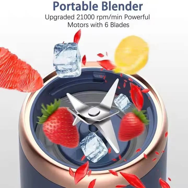 🥤 Portable Smoothie Maker (6 - Blade | USB Rechargeable) - Housenvi